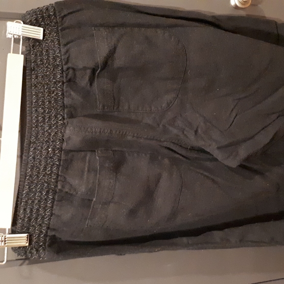 Linen rayon blend elastized waist pants. Size 10 straight leg - Picture 5 of 6